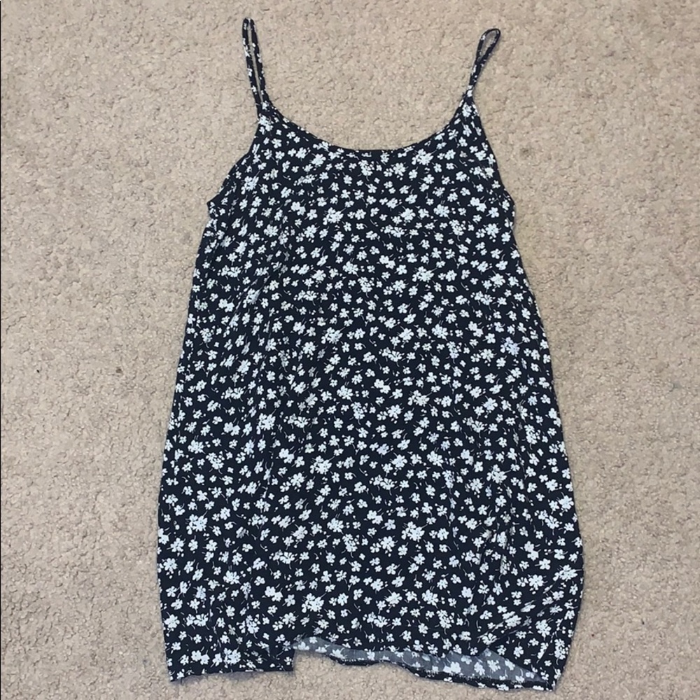 Black and white floral sundress